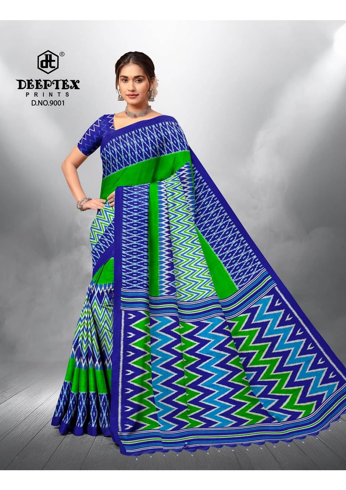 Ikkat Special Vol 9 Deeptex Prints Cotton Sarees Wholesale Price