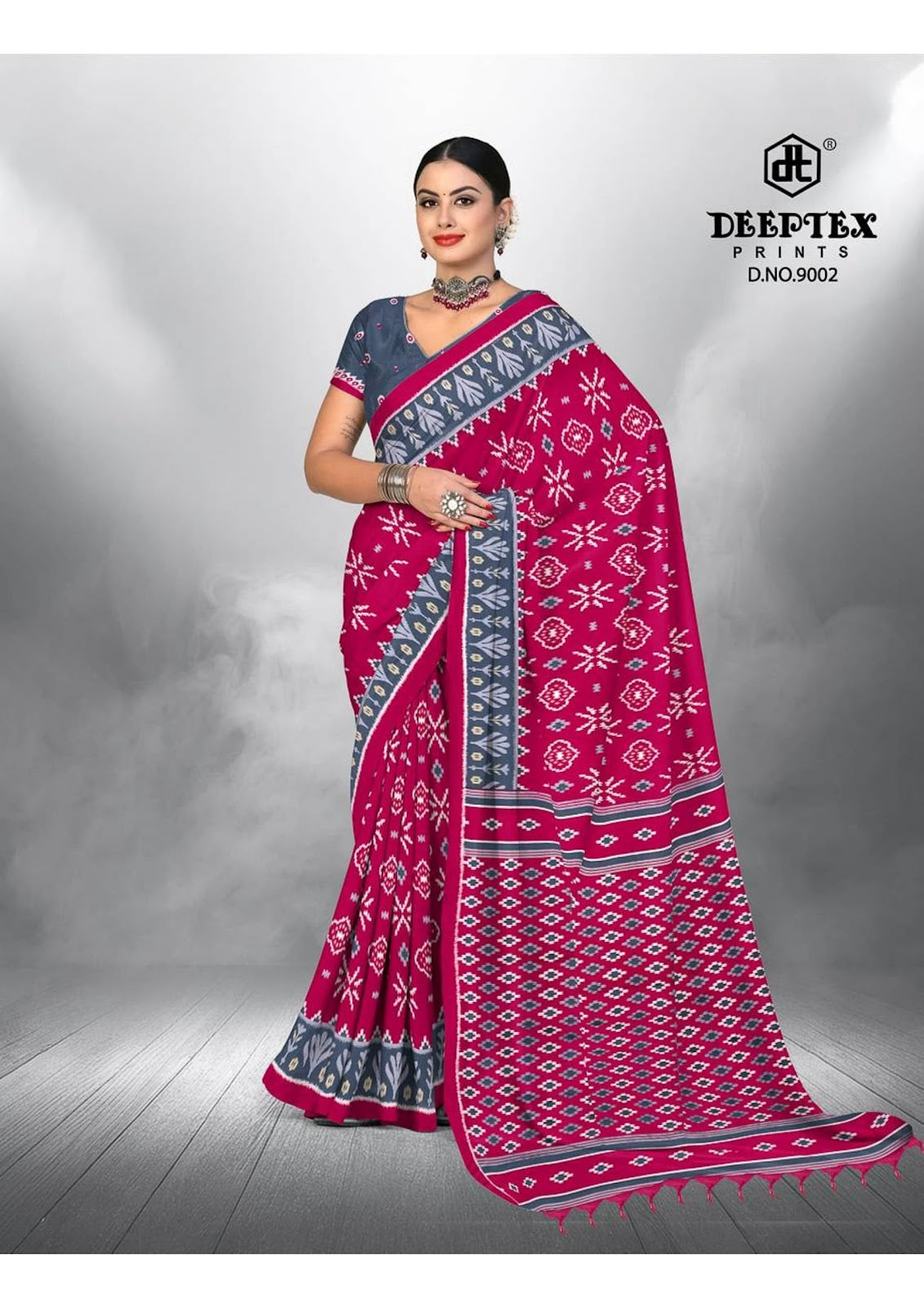 Ikkat Special Vol 9 Deeptex Prints Cotton Sarees Wholesale Price