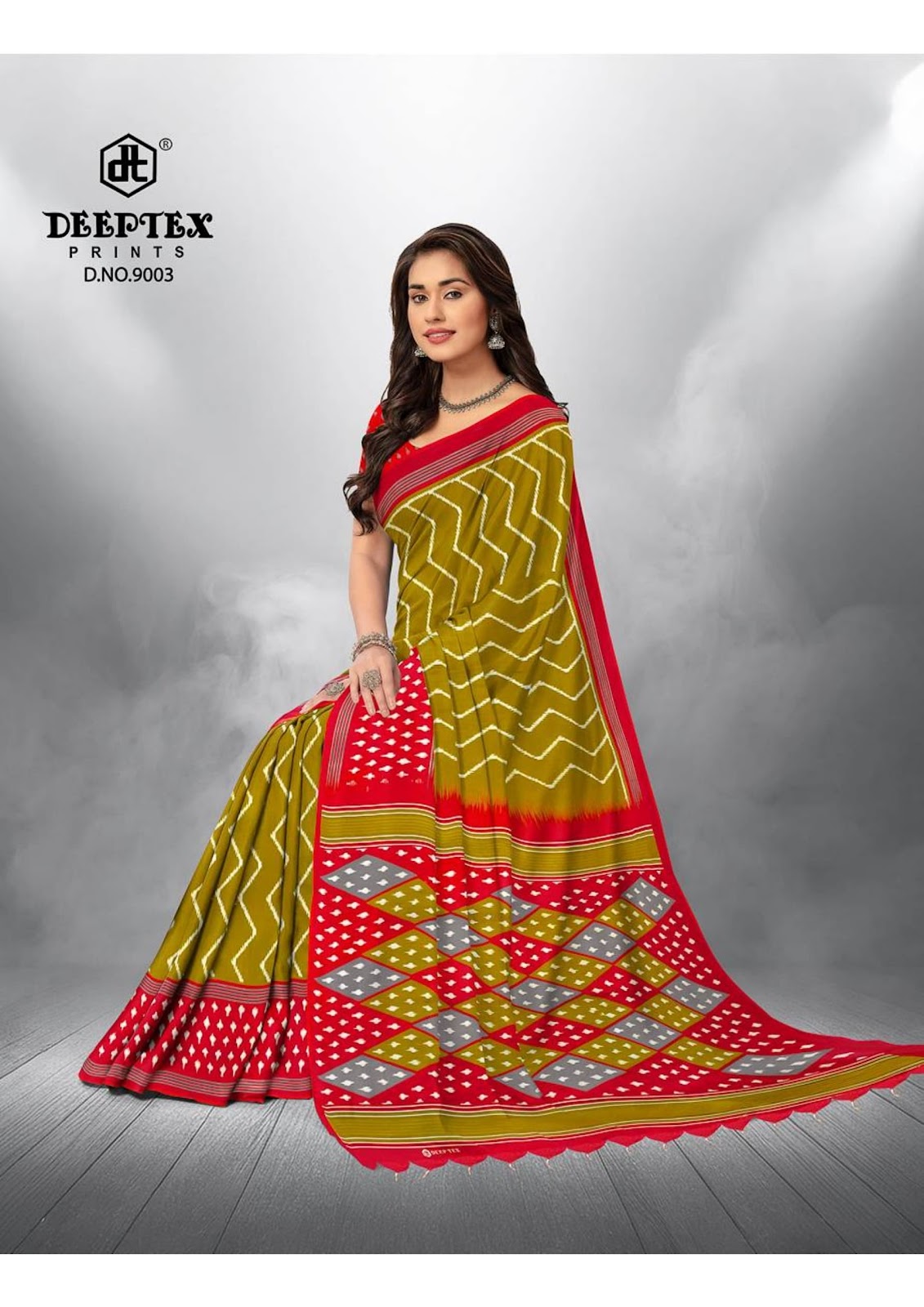 Ikkat Special Vol 9 Deeptex Prints Cotton Sarees Wholesale Price