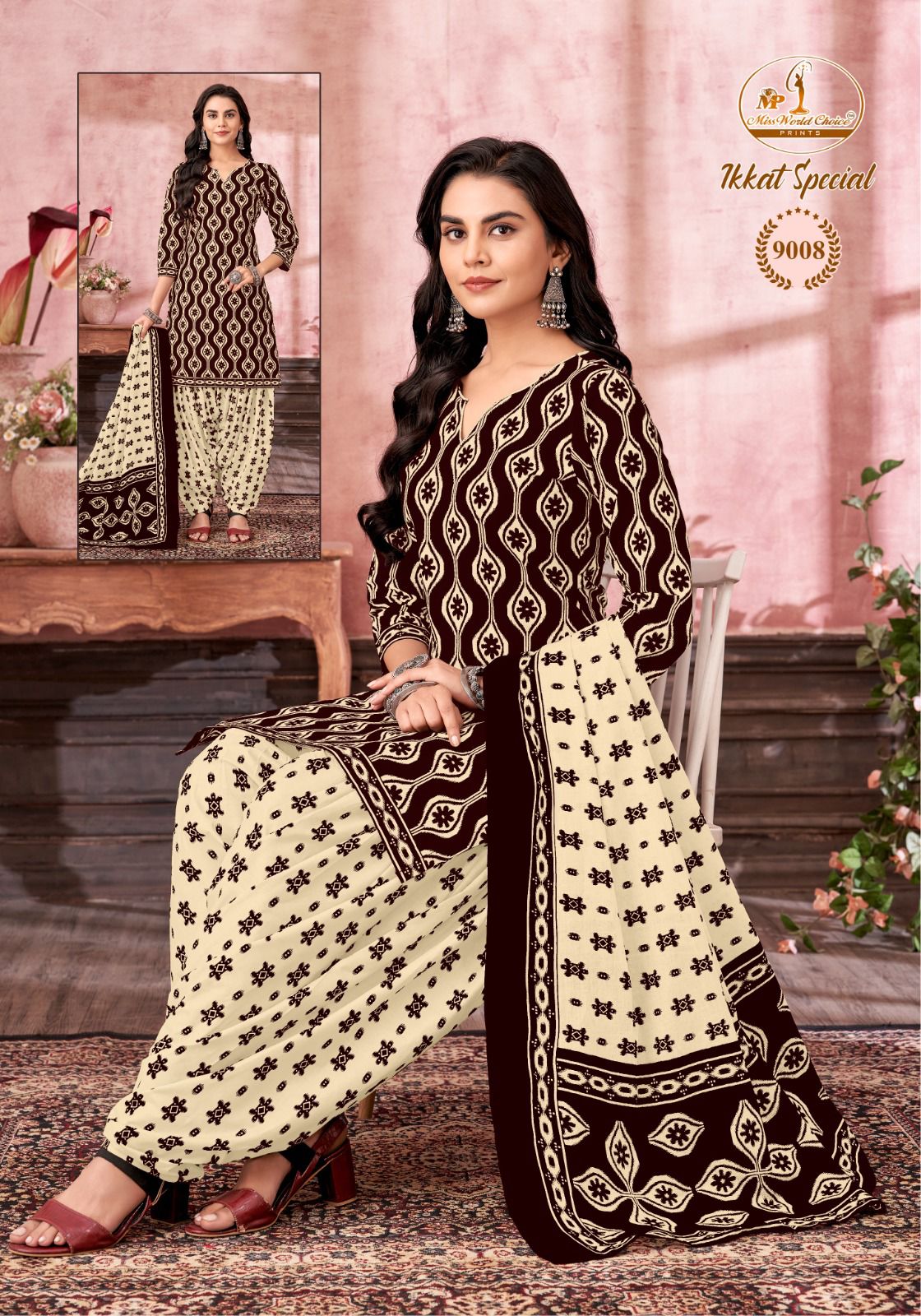 Ikkat Special Vol 9 Miss World Choice Cotton Dress Material Supplier