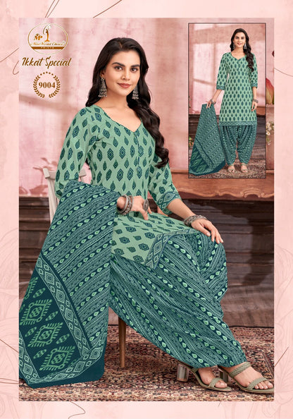 Ikkat Special Vol 9 Miss World Choice Cotton Dress Material Supplier