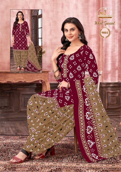 Ikkat Special Vol 9 Miss World Choice Cotton Dress Material Supplier
