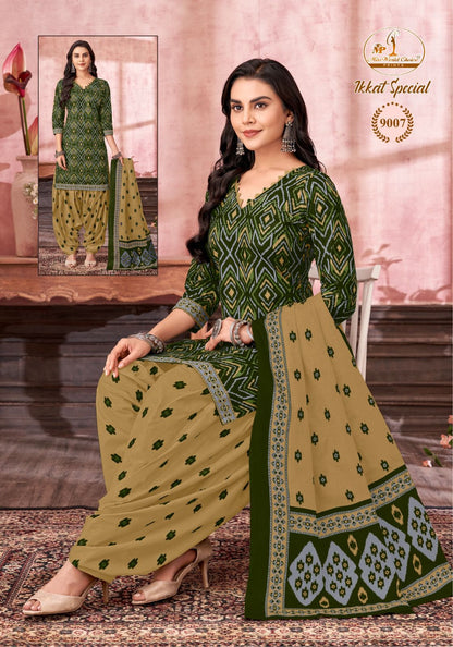 Ikkat Special Vol 9 Miss World Choice Cotton Dress Material Supplier