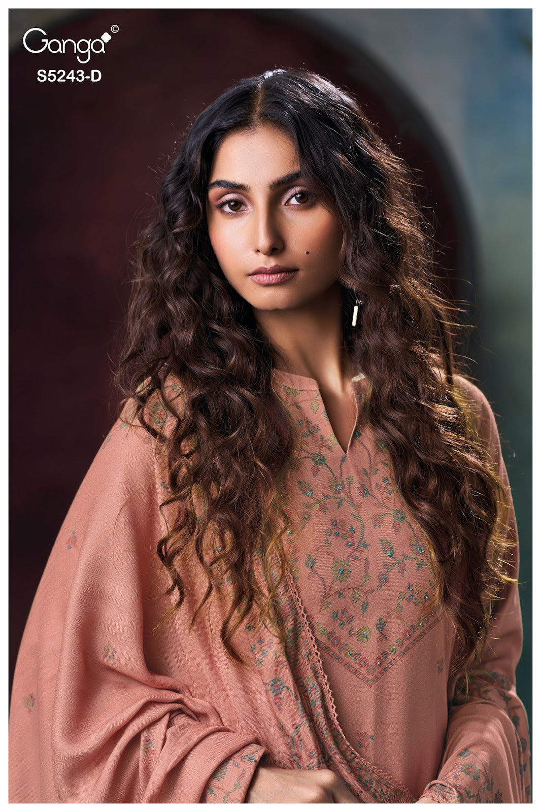 Iksa S5243 Ganga Wool Pashmina Suits Wholesaler Ahmedabad
