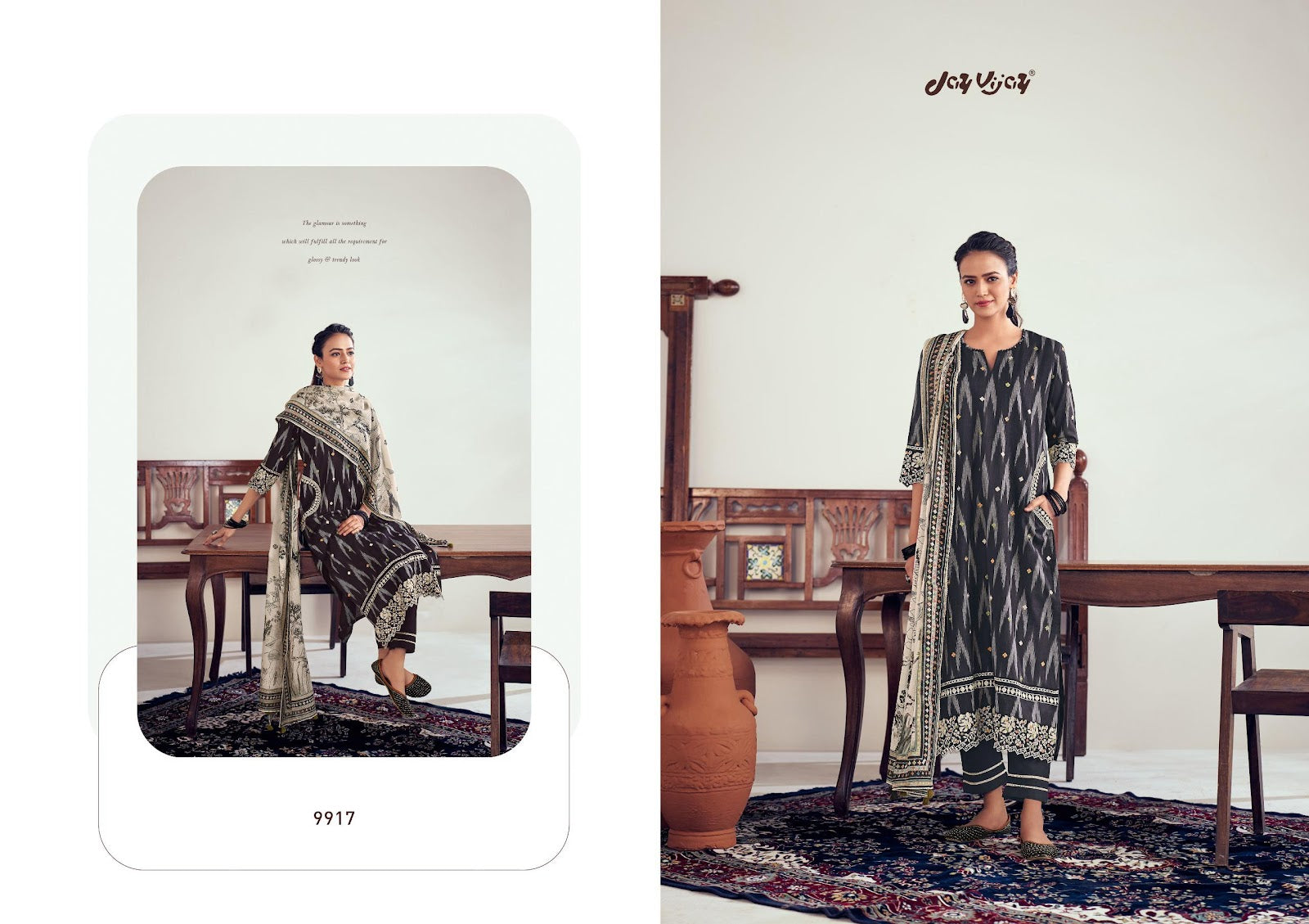 Iksha Jay Vijay Cotton Pant Style Suits Supplier