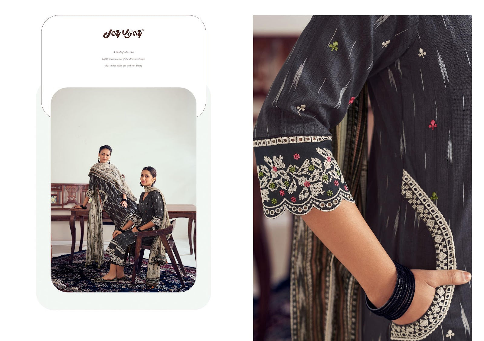 Iksha Jay Vijay Cotton Pant Style Suits Supplier
