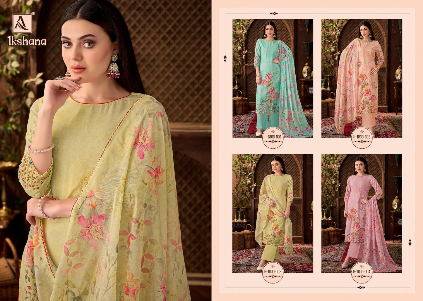 Ikshana Alok Pure Zam Pant Style Suits Wholesaler Gujarat
