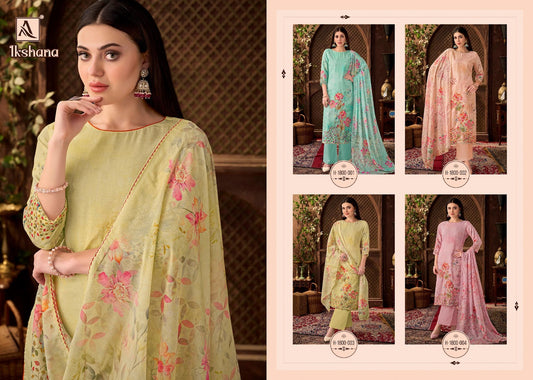 Ikshana Alok Pure Zam Pant Style Suits Wholesaler Gujarat