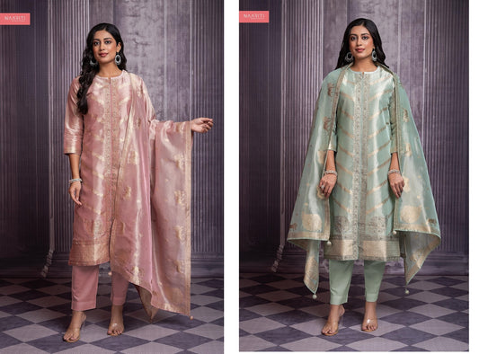 Ikshara Naariti Tissue Silk Pant Style Suits Supplier