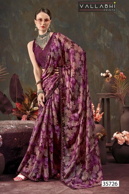 Ikshula Vol 2 Vallabhi Prints Chiffon Sarees Supplier