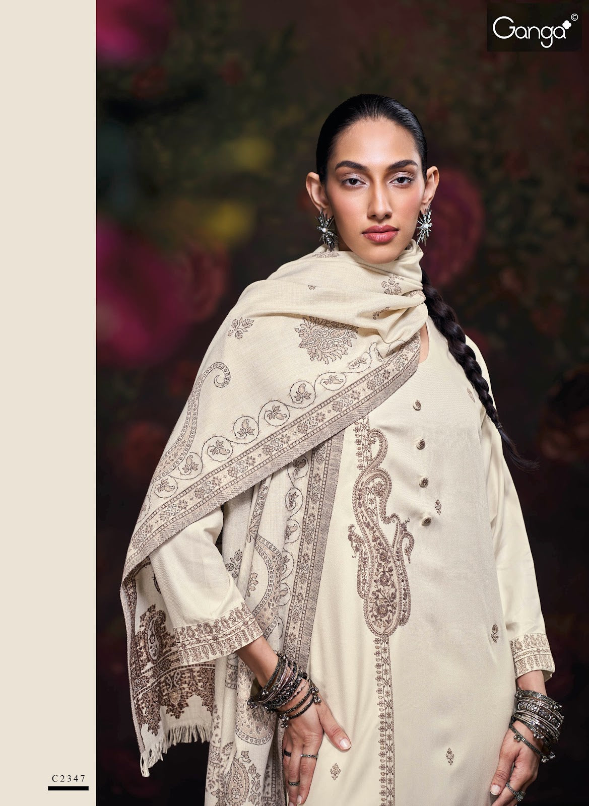 Iktara Ganga Pashmina Suits Supplier Gujarat