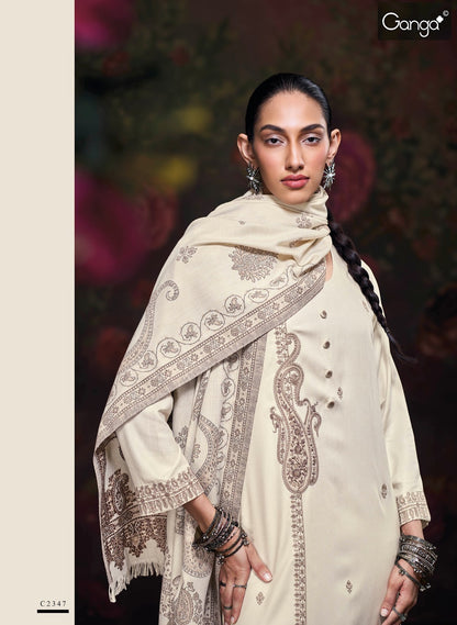 Iktara Ganga Pashmina Suits Supplier Gujarat