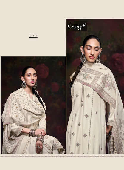 Iktara Ganga Pashmina Suits Supplier Gujarat