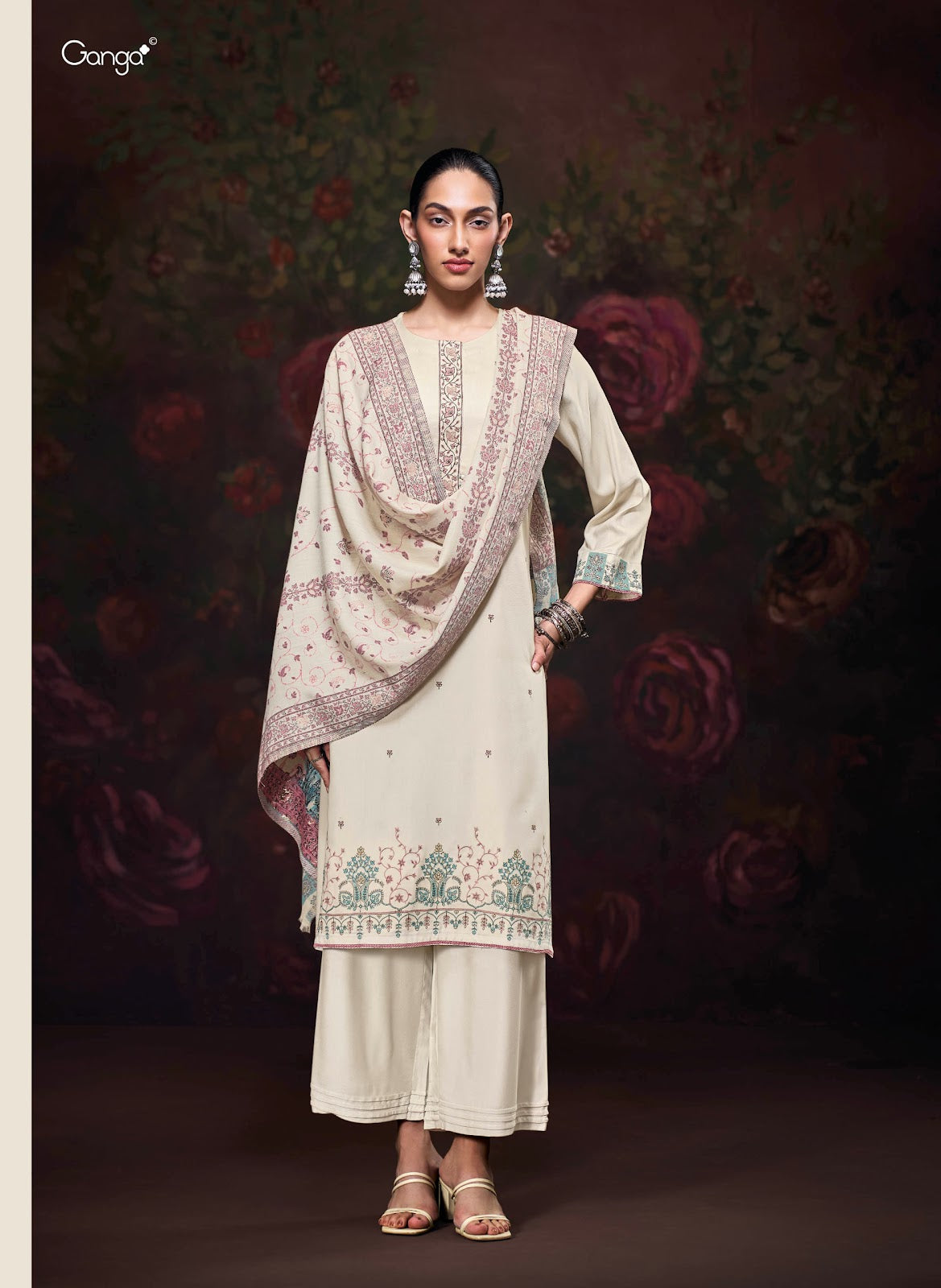 Iktara Ganga Pashmina Suits Supplier Gujarat