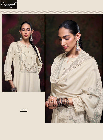 Iktara Ganga Pashmina Suits Supplier Gujarat