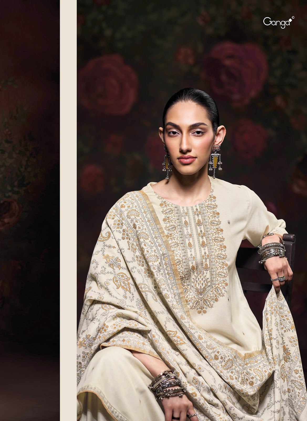Iktara Ganga Pashmina Suits Supplier Gujarat