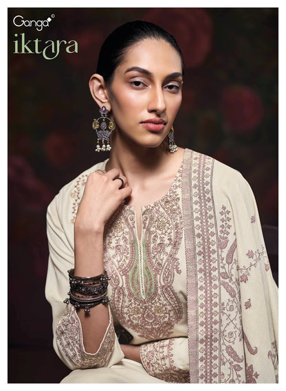 Iktara Ganga Pashmina Suits Supplier Gujarat