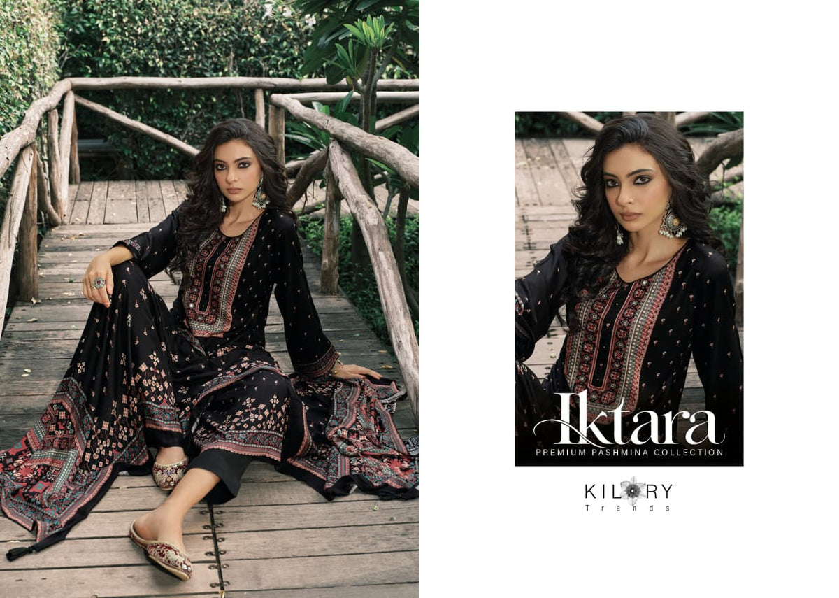 Iktara Kilory Viscose Pashmina Suits Wholesaler Gujarat