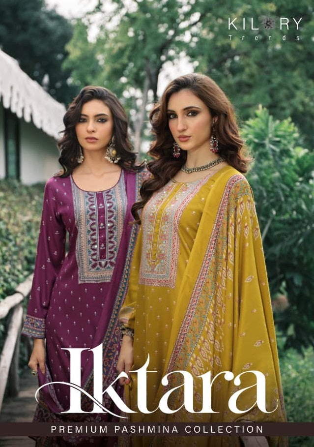 Iktara Kilory Viscose Pashmina Suits Wholesaler Gujarat