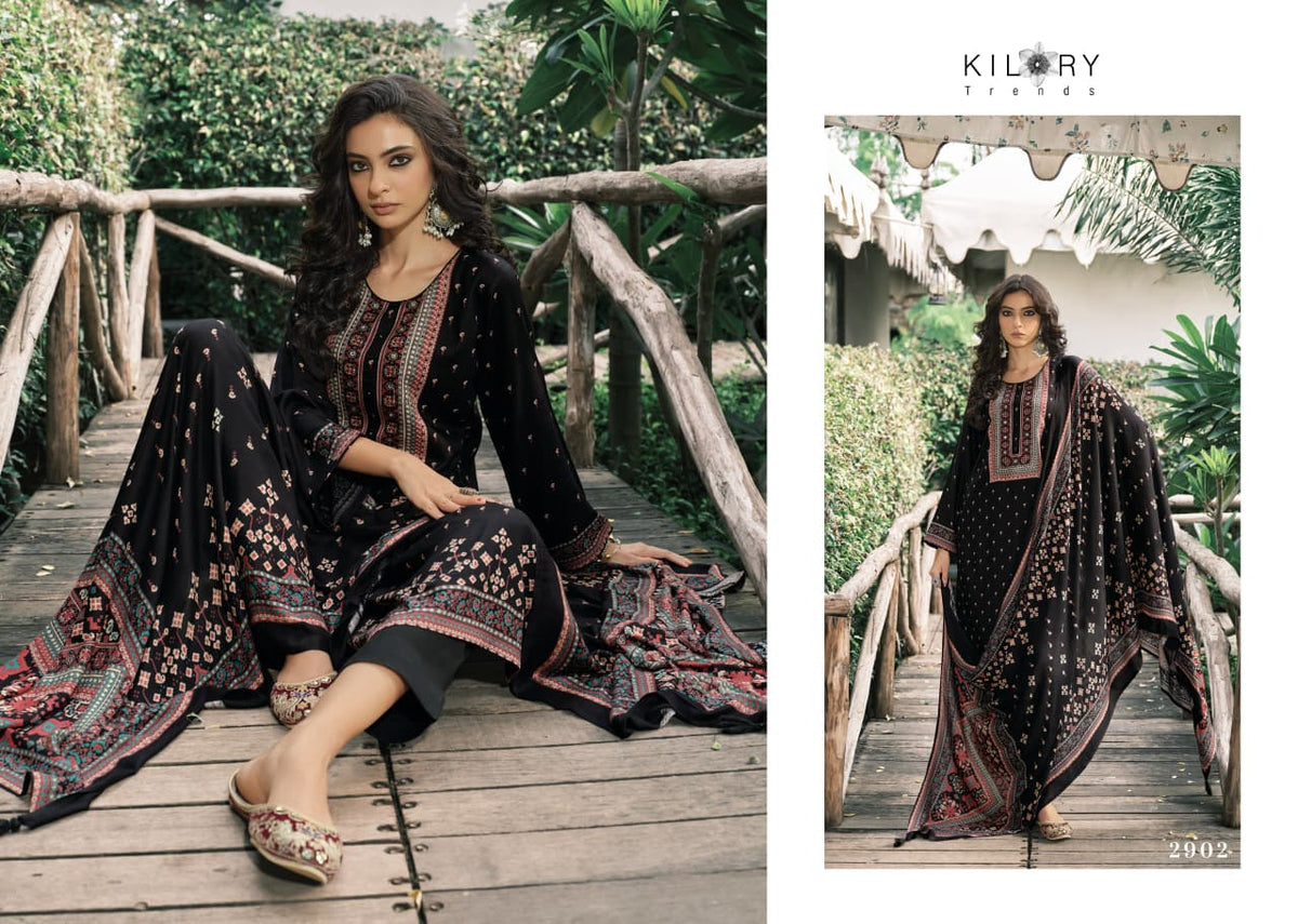 Iktara Kilory Viscose Pashmina Suits Wholesaler Gujarat
