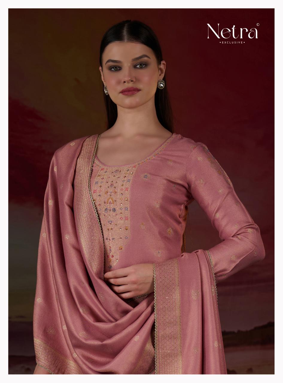 Ileana Netra Pure Silk Pashmina Suits Supplier