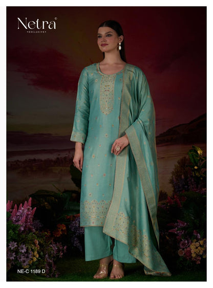 Ileana Netra Pure Silk Pashmina Suits Supplier