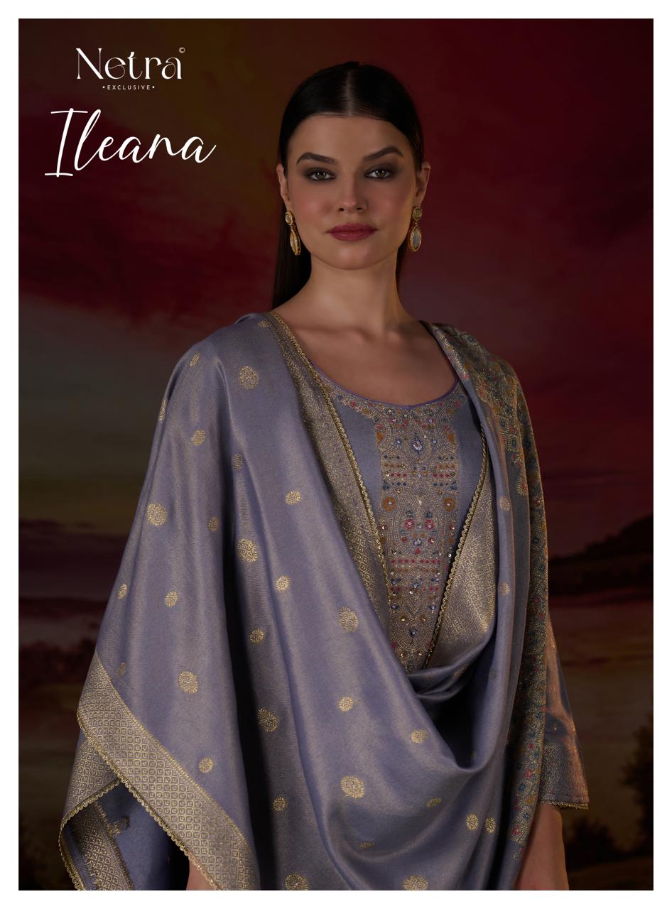 Ileana Netra Pure Silk Pashmina Suits Supplier