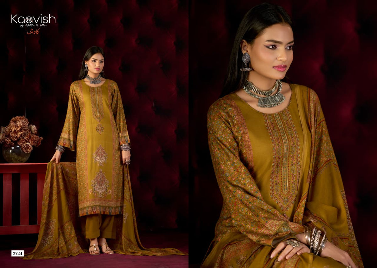 Ilham Kaavish Viscose Pashmina Suits Exporter India