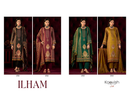 Ilham Kaavish Viscose Pashmina Suits Exporter India