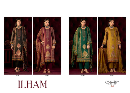 Ilham Kaavish Viscose Pashmina Suits Exporter India