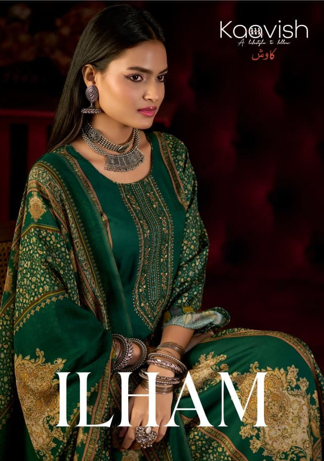 Ilham Kaavish Viscose Pashmina Suits Exporter India