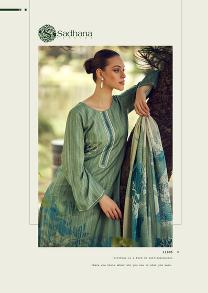 Iliana Sadhana Muslin Silk Pant Style Suits Wholesale Price