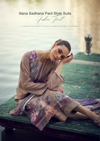 Iliana Sadhana Muslin Silk Pant Style Suits Wholesale Price