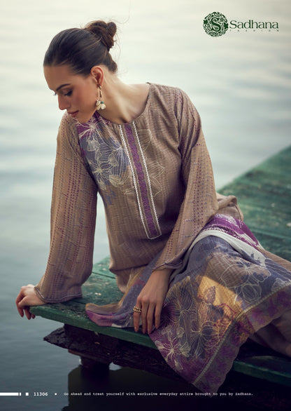 Iliana Sadhana Muslin Silk Pant Style Suits Wholesale Price