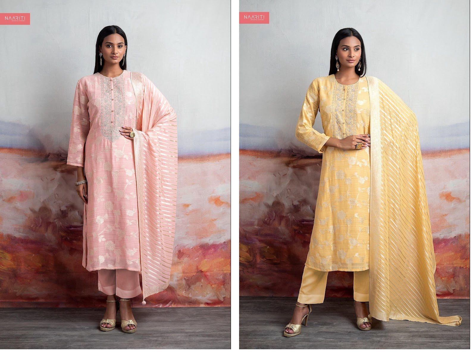 Ilinah Naariti Linen Pant Style Suits Manufacturer Ahmedabad