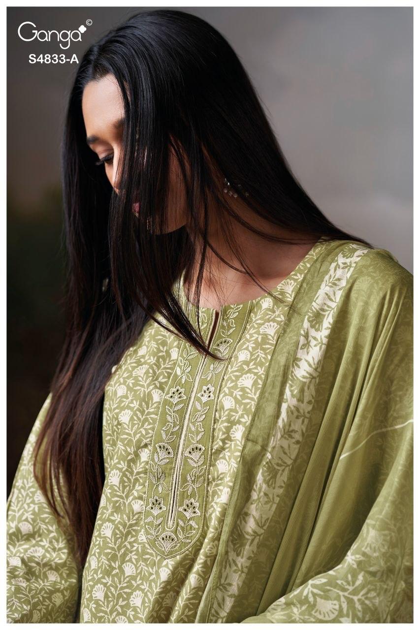 Ilyndra S4833 Ganga Cotton Pant Style Suits Wholesaler