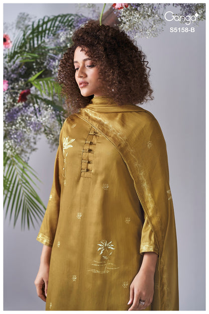 Ilyssa S5158 Ganga Cotton Satin Pant Style Suits Supplier