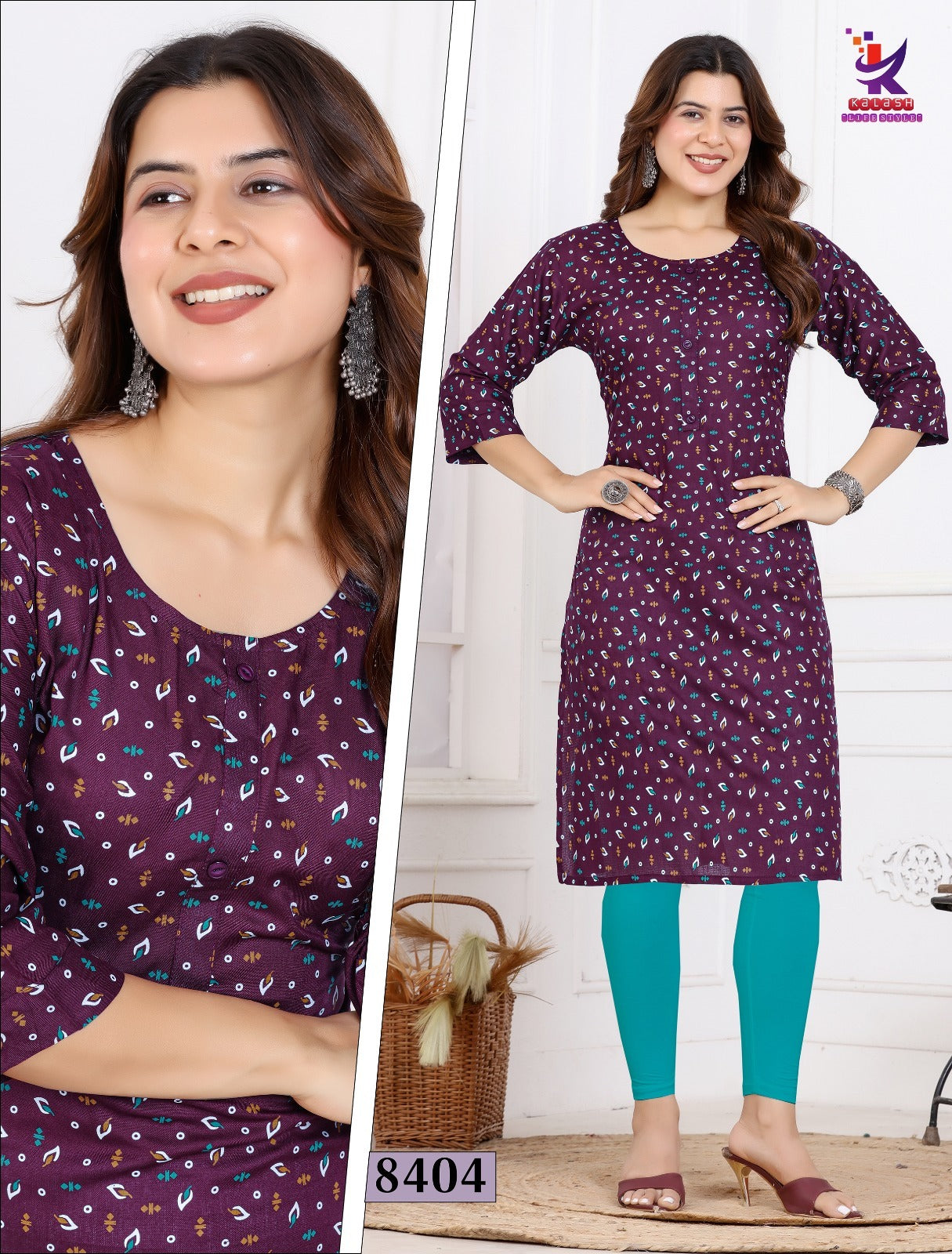 Imagine Beauty 14 Mlm Kalash Lifestyle Rayon 14Kg Knee Length Kurtis Wholesaler Ahmedabad