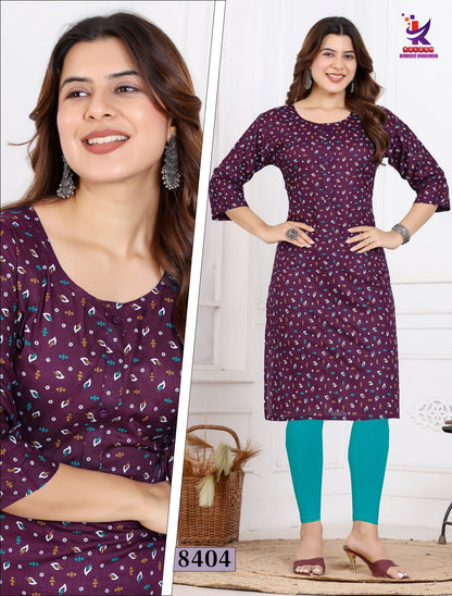 Imagine Beauty 14 Mlm Kalash Lifestyle Rayon 14Kg Knee Length Kurtis Wholesaler Ahmedabad