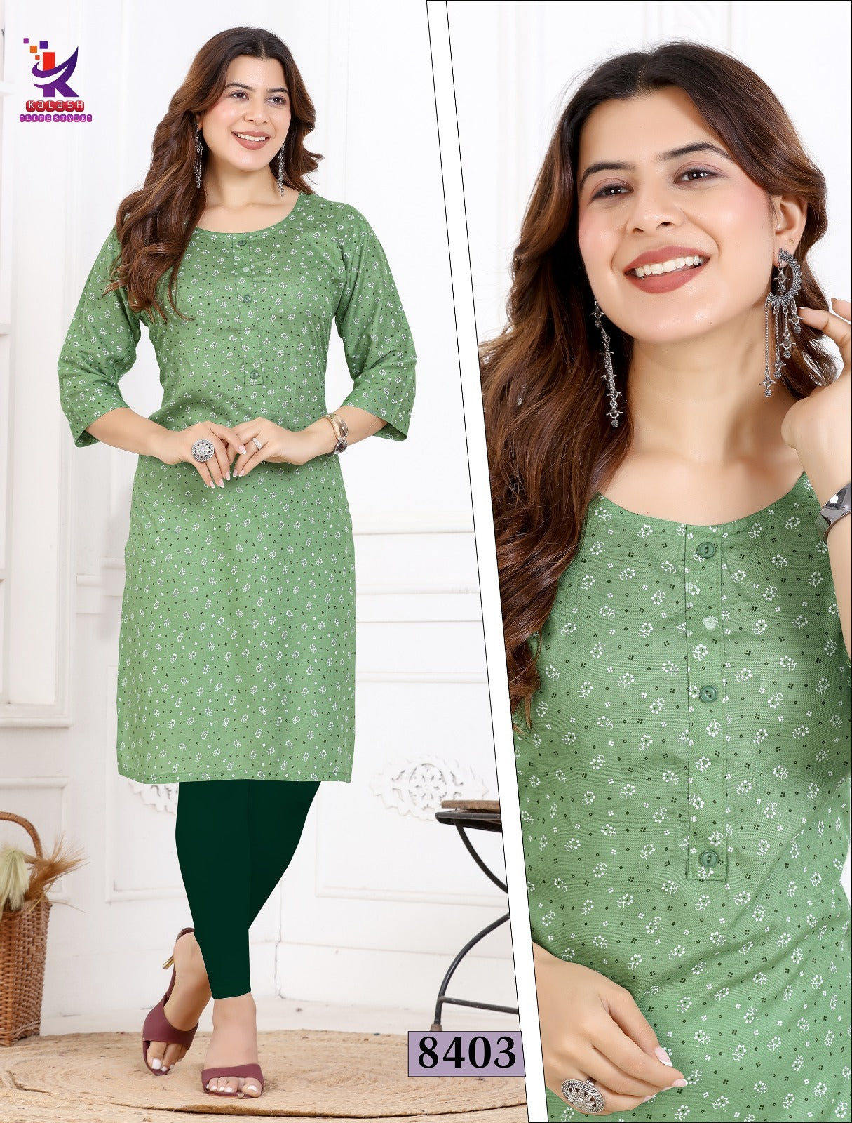 Imagine Beauty 14 Mlm Kalash Lifestyle Rayon 14Kg Knee Length Kurtis Wholesaler Ahmedabad