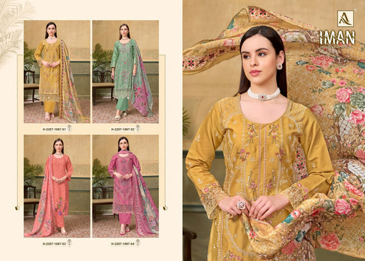 Iman Alok Zam Cotton Karachi Salwar Suits Manufacturer Gujarat