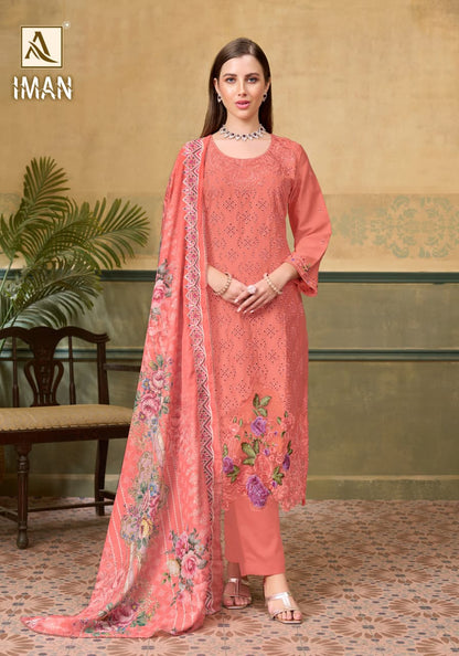 Iman Alok Zam Cotton Karachi Salwar Suits Manufacturer Gujarat