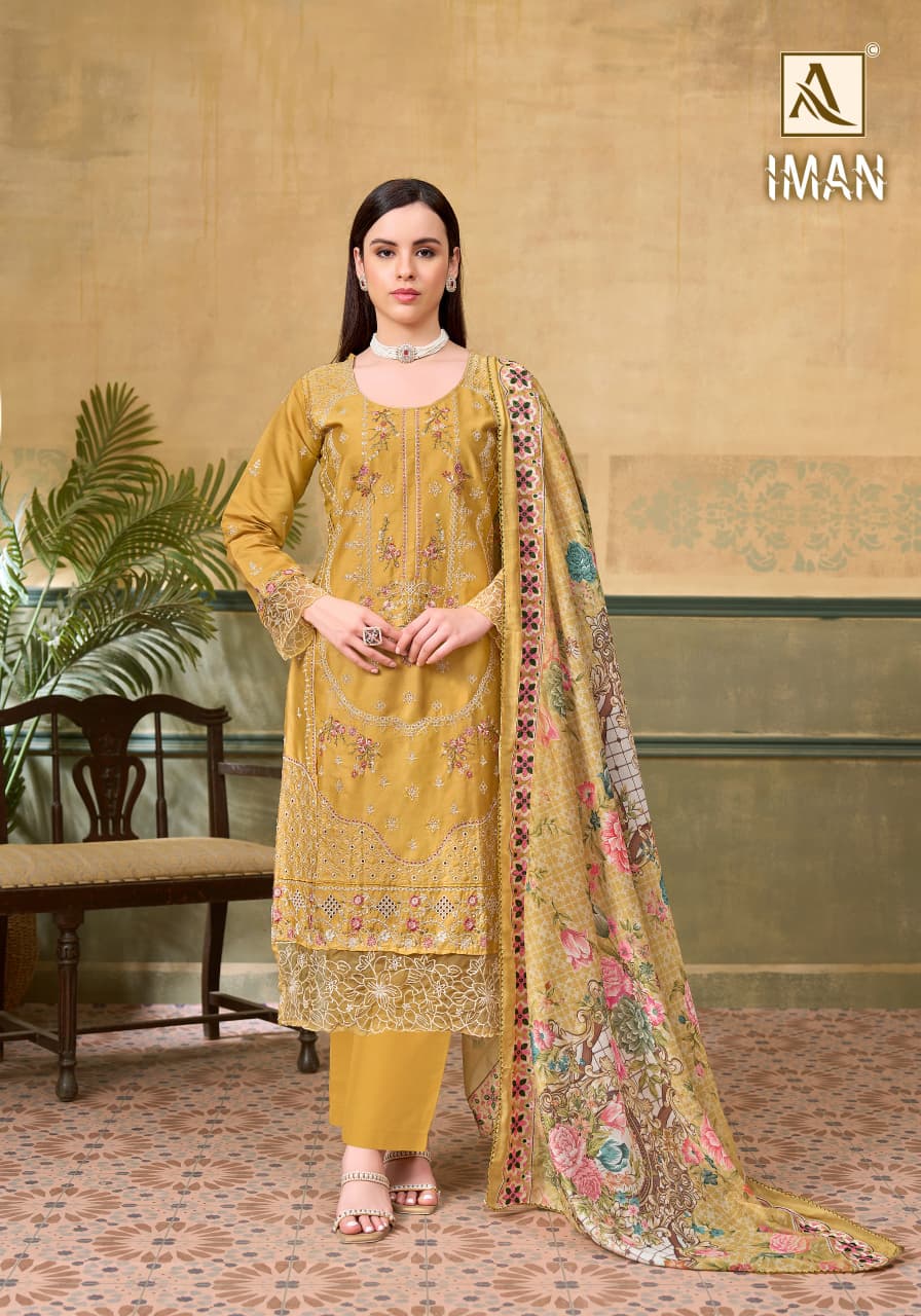 Iman Alok Zam Cotton Karachi Salwar Suits Manufacturer Gujarat