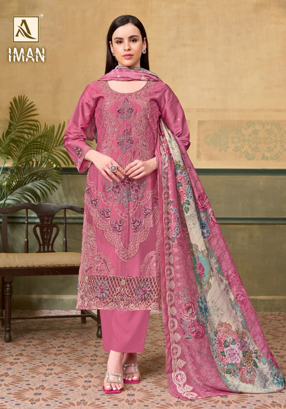 Iman Alok Zam Cotton Karachi Salwar Suits Manufacturer Gujarat