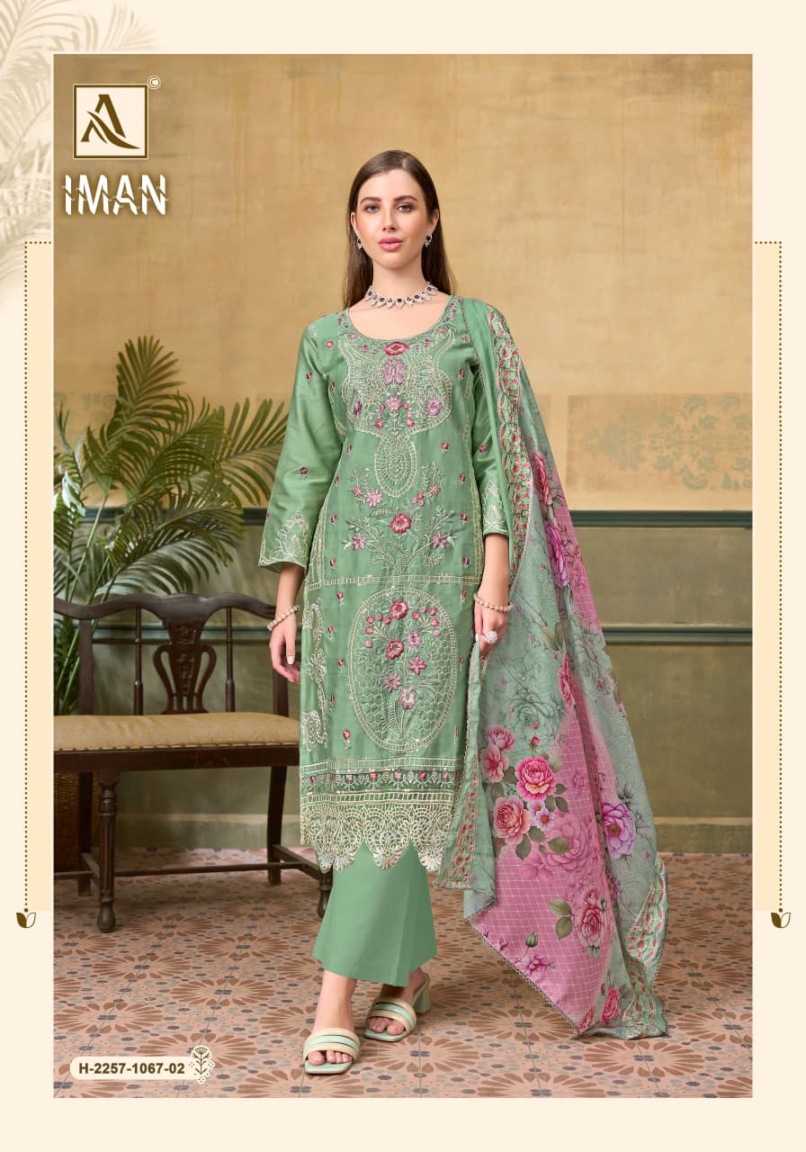 Iman Alok Zam Cotton Karachi Salwar Suits Manufacturer Gujarat