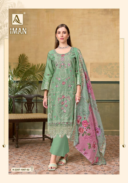 Iman Alok Zam Cotton Karachi Salwar Suits Manufacturer Gujarat