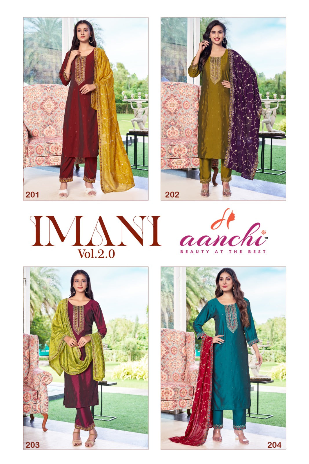 Imani 2.0 Aanchi Silk Readymade Pant Style Suits Wholesale