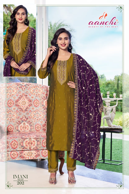 Imani 2.0 Aanchi Silk Readymade Pant Style Suits Wholesale