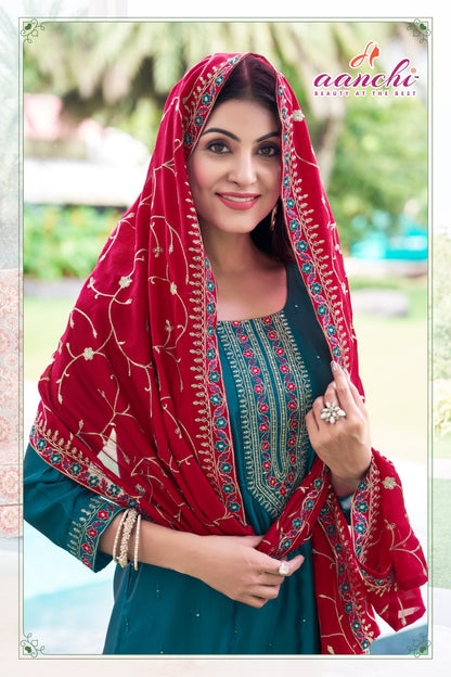 Imani 2.0 Aanchi Silk Readymade Pant Style Suits Wholesale