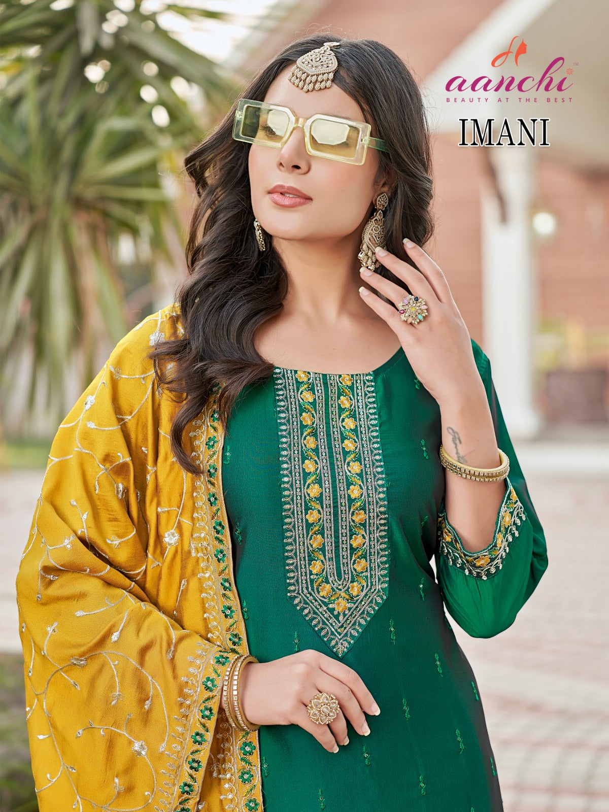 Imani Aanchi Readymade Pant Style Suits Exporter